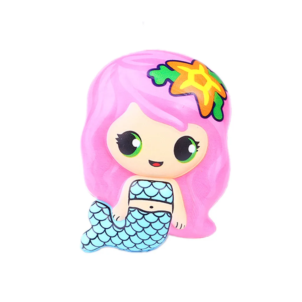 Adorable Mermaid Slow Rising Squeeze Stress Reliever Toys for Children Birthday Gift Toy Party Decor Supplies kids toys #A