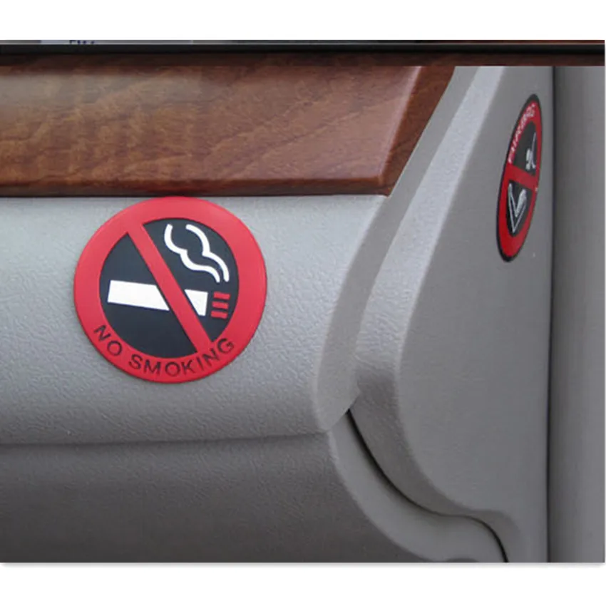 

1pcs No Smoking Car Stickers Styling FOR mercedes sprinter volkswagen up e36 skoda fabia transporter t5 saab 9-3 peugeot 106