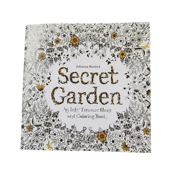 

(1 = 24 Pages) English Wallpaper Secret Garden English Version Children Adult Easy Pressure Flower Time Painting Books