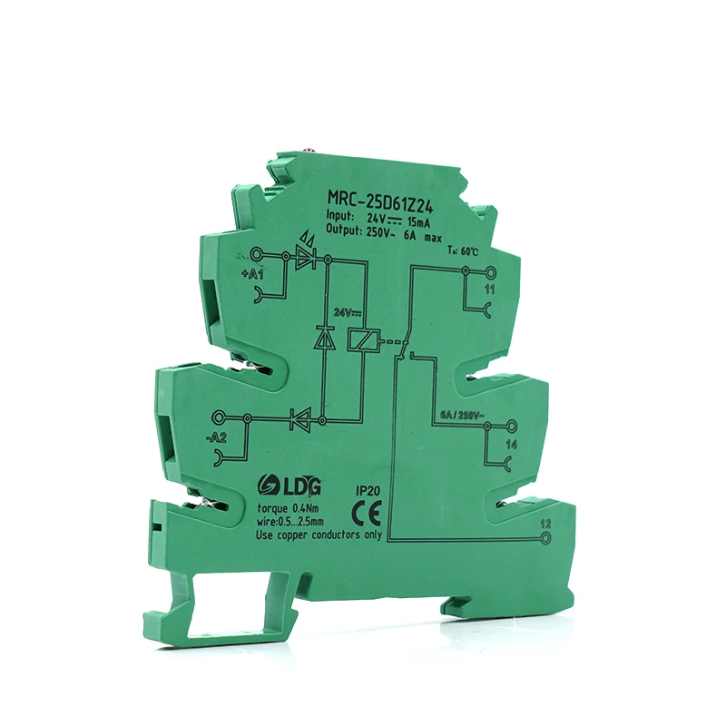 120VAC/110VDC 230VAC/220VC релейный модуль DIN рейка ПЛК интерфейсная плата 6A 250AC/DC