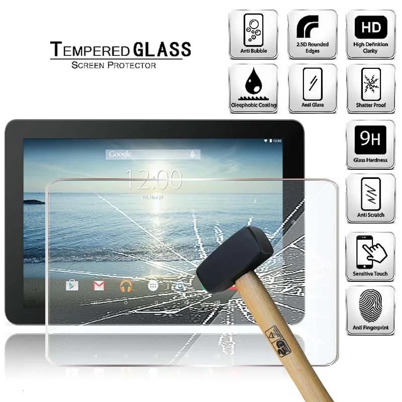 

Tablet Tempered Glass Screen Protector Cover for Rca 10 Viking Pro RCT6303W87DK 10.1" Anti-Screen Breakage HD Tempered Film