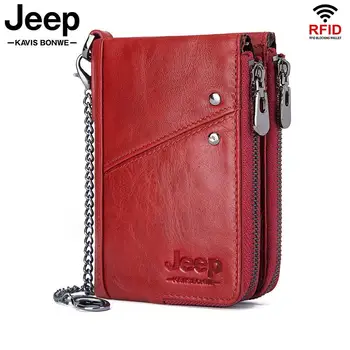 

Famous Brand Women's Wallet Genuine Leather Rfid Lady Purse Fashoin Design Short Walet Card Holder Coin Pockets Small Money Bag