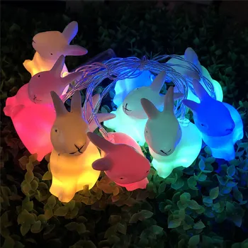 

Easter Bunny Battery String Light Plastic Led Light String Decorative Lamp for Home Easter Day Party Decoration 20f10