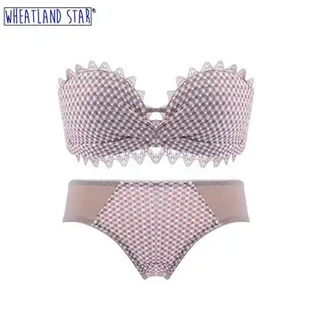 

Lingerie Femme Sexy Erotique Strapless Bra and Panty Set Intimate Underwear Push Up Padded Intimates 2020 Underwear & Sleepwears