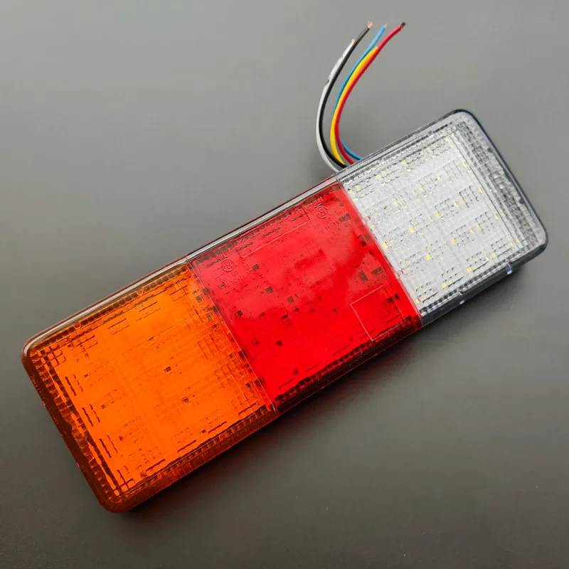 2X 10-30V LED Trailer Truck Rear Lights Taillights RV Parts Signal Lamps Stop Tail Reverse Indicator Camper Caravan Accessores