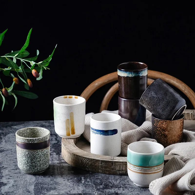 200ml Tea cups Ceramics Mugs Beer Tea Mug Whiskey Glass Drinkware Cup Ceramic Latte Specialized Coffee Japanese Ceremony