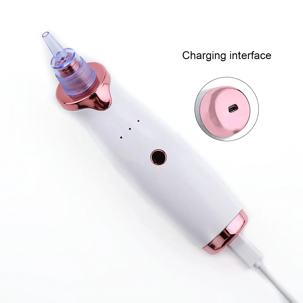 USB Charing уход за кожей лица для чистки угрей удаление оборудования эффективная быстрая мода ABS белый Красота Здоровье Уход за кожей удаление чистой акне