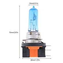 Автомобильный головной светильник лампы автомобиля H15 галогенная лампа 12V Белый Ксенон головной светильник LED DRL лампы светильник 5000K 55W для роскошного автомобиля ксеноновый светильник автомобильной лампы