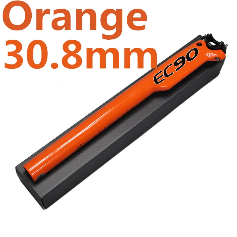 Новинка года ec90 блестящее карбоновое волокно полное седло велосипеда mtb части велосипеда superleggera шоссе ломается spied wind - Цвет: Orange308