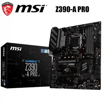 

MSI Z390-A PRO Motherboard LGA 1151 Intel Z390 DDR4 64GB Core i9/i7/i5/i3 Original Desktop MSI Z390-A PRO Mainboard 1151 M.2