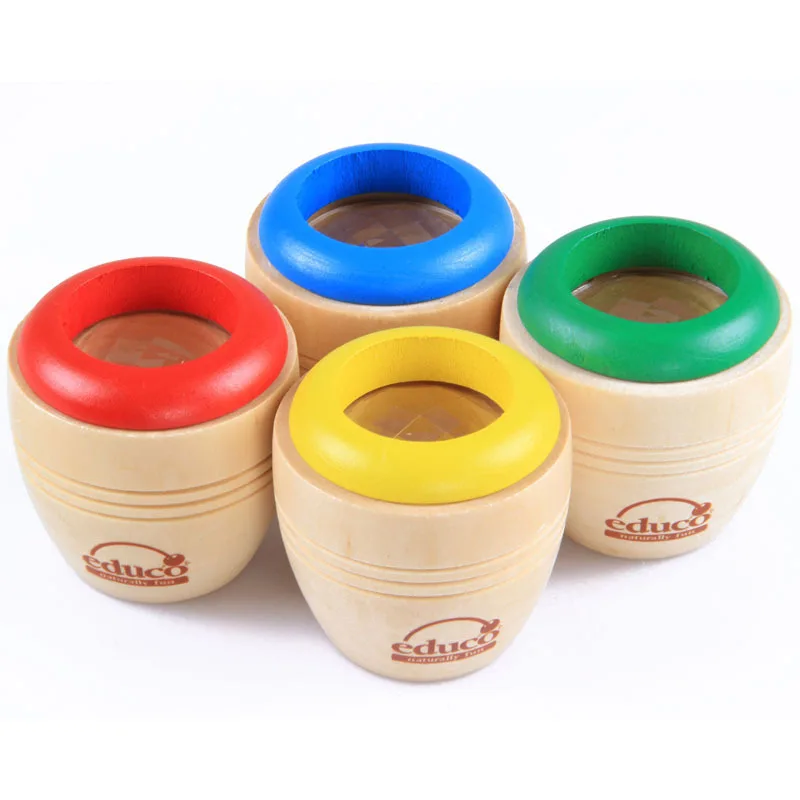 

Wooden Toys CHILDREN'S Toy Kaleidoscope Magic Bee Eye Effect Multi-Row Flowers Microscope Wood Nostalgic Toy