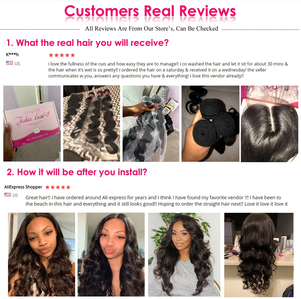 Body wave bundles with closure