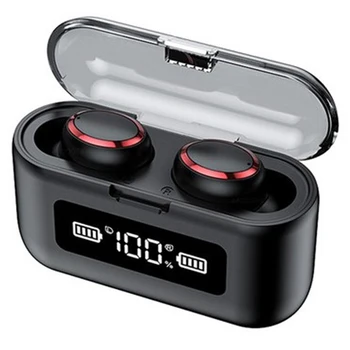 

TWS Wireless Earbuds Bluetooth 5.0 Fingerprint Touch Headset 2.4GHZ LED Display Earphones 2000mAh Battery