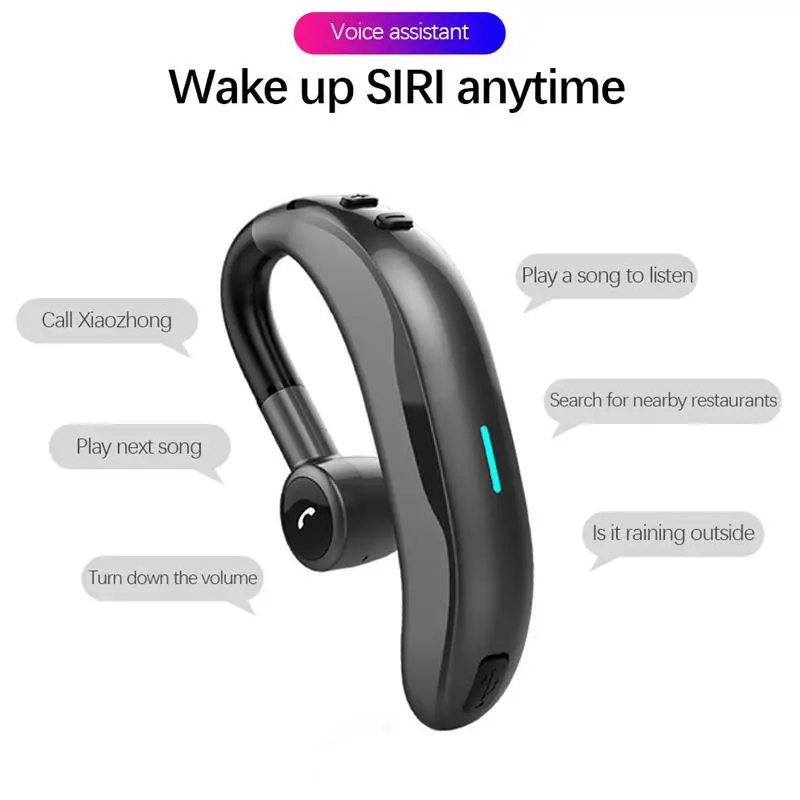 For Apple Huawei Xiaomi OPPO Phone Bluetooth 5 0 Headset Wireless Business Earphones For Driving Meeting Listening Running