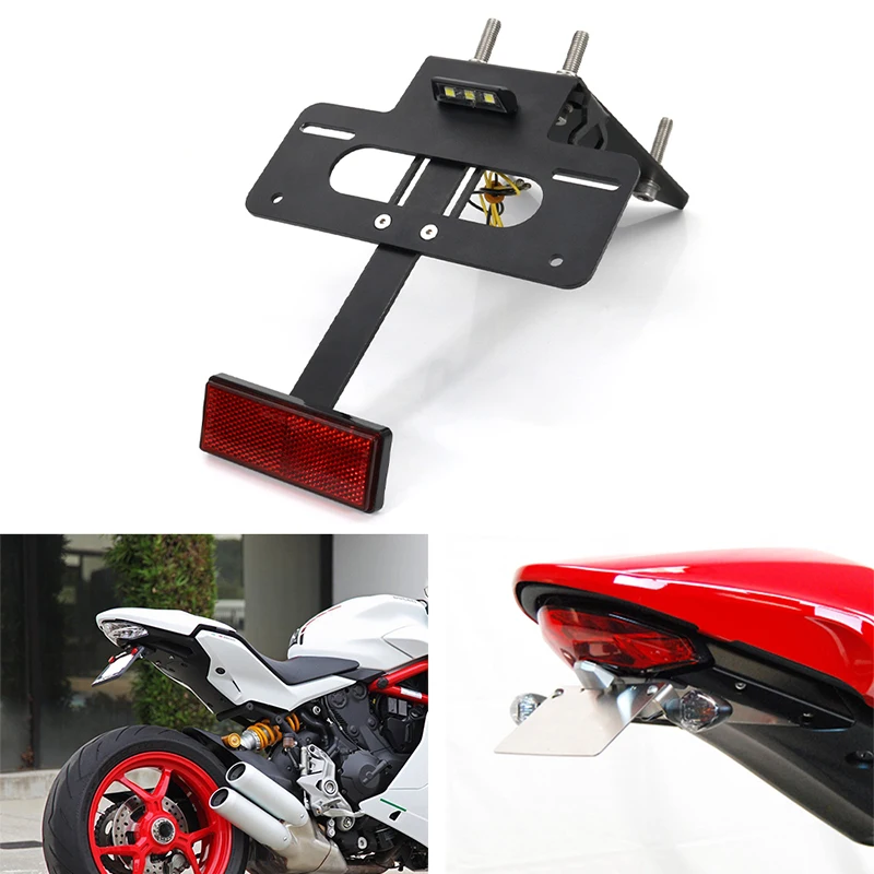 Fit For Ducati SUPERSPORT 939/S 2017-2021 Tail Tidy Fender Eliminator kit License Plate Holder Bracket 5052-T6 Aluminum | Автомобили и