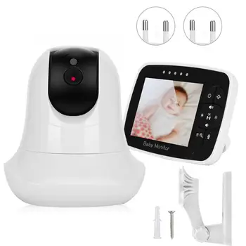 

babyfoon 3.5 Inch PTZ Zoom Baby Monitor 2-Way Intercom Temperature Detection Night Vision Lullaby Camera EU 100-240V IR Camera