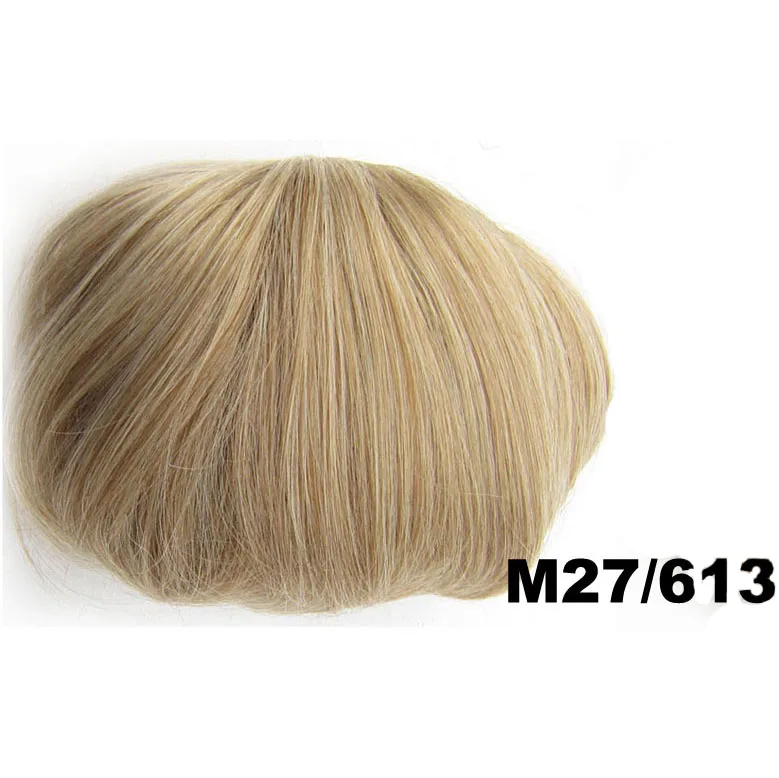 Similler, 34 Цвета, синтетические волосы, пучок шиньон, Женский хвост пони, волосы для наращивания, резинка для волос, эластичные, волнистые, кудрявые шиньоны, резина - Цвет: M27613