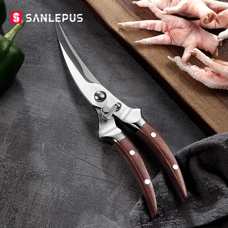SANLEPUS Multifunctional Scissors Kitchen Accessories Gadget Stainless Steal Knife For Vegetable Meat Steak Bread BBQ Camping | Дом и сад