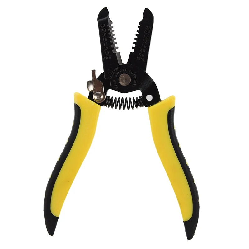 

New Yellow Black Plastic Handle Wire Stripper Cutter Crimper