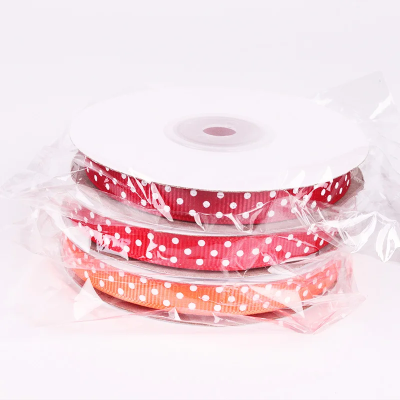 5 yards/Roll Cartoon Polka Dots Printed Grosgrain Ribbon Lovely Series Ribbons Girls Hairbows 10mm satin ribbons ribbon decoration ribbon supplies wrapping ribbon satin ribbon grosgrain ribbon sewing ribbon cotton ribbon organza ribbon polyester ribbon