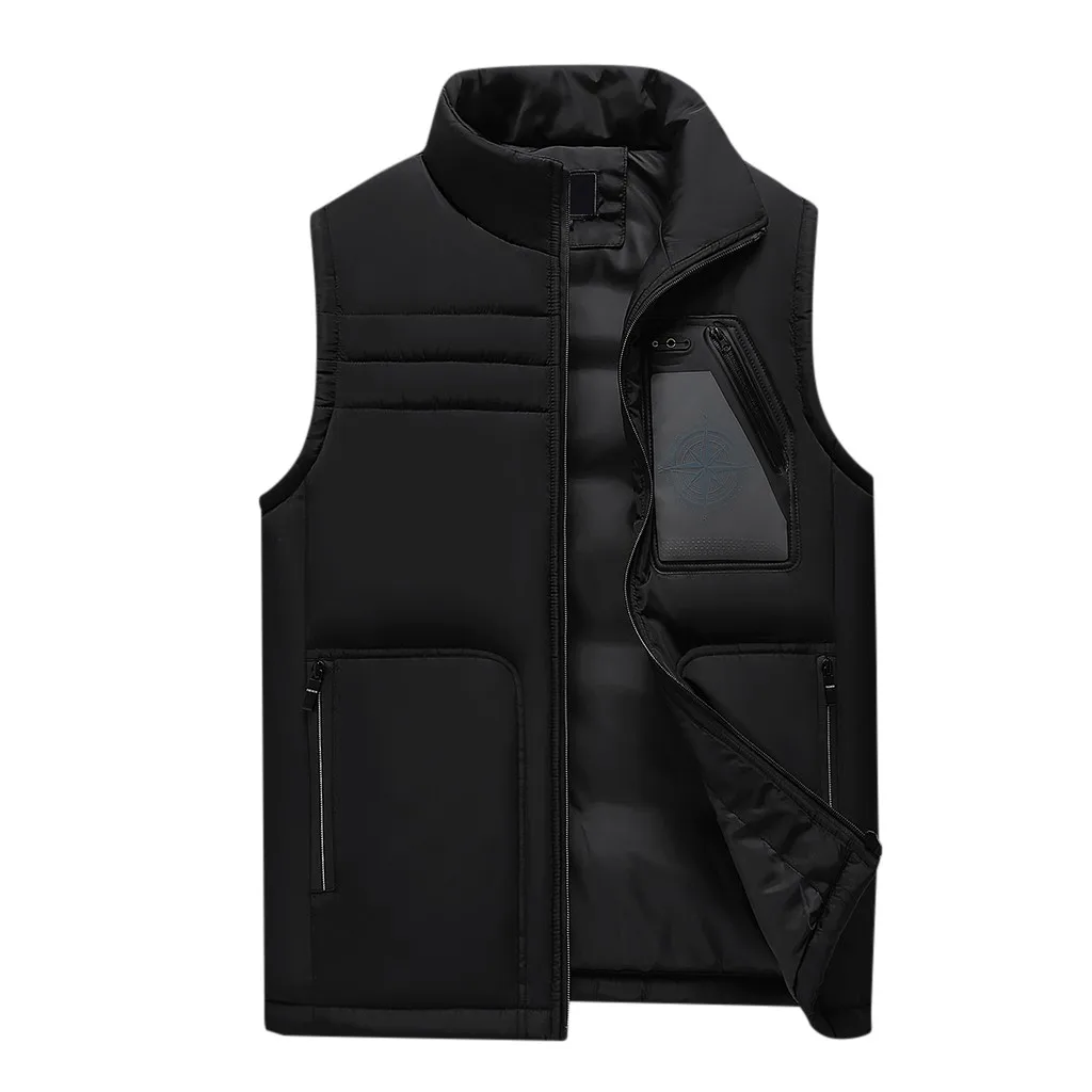 Erkek mont veste homme chaqueta hombre, новое пальто для мужчин, осенне-зимняя однотонная верхняя одежда, жилет, утепленная куртка, топы, блузка erkek mont