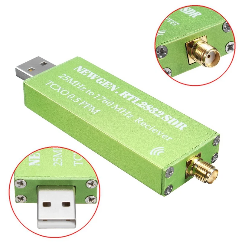 USB адаптер RTL-SDR RTL2832U+ R820T2+ 1Ppm TCXO ТВ тюнер Стик приемник