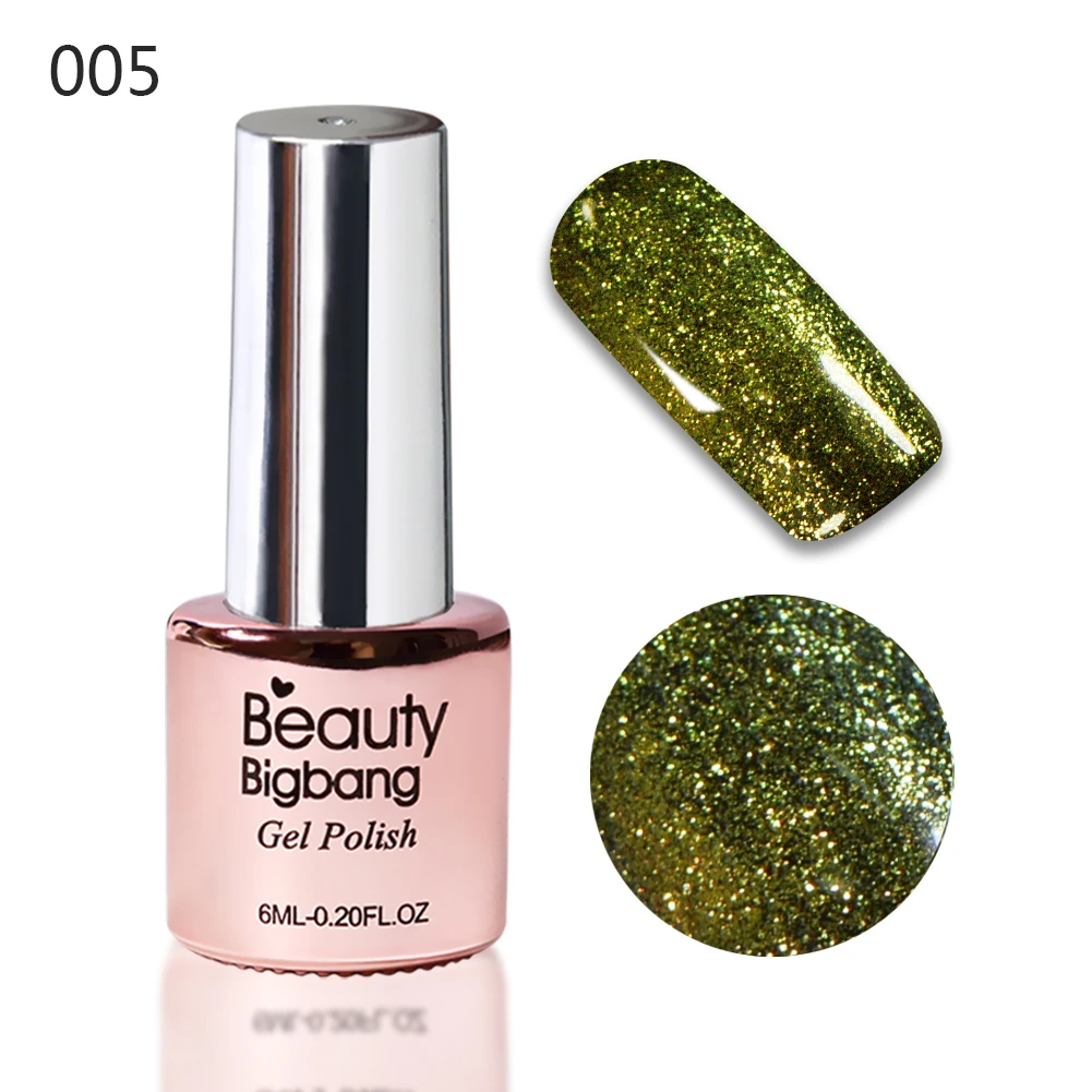 5A BEAUTYBIGBANG 6 мл Хамелеон голографический Гель-лак для ногтей Звездный Платиновый эффект замачиваемый лак маникюрный лак для ногтей - Цвет: 5A