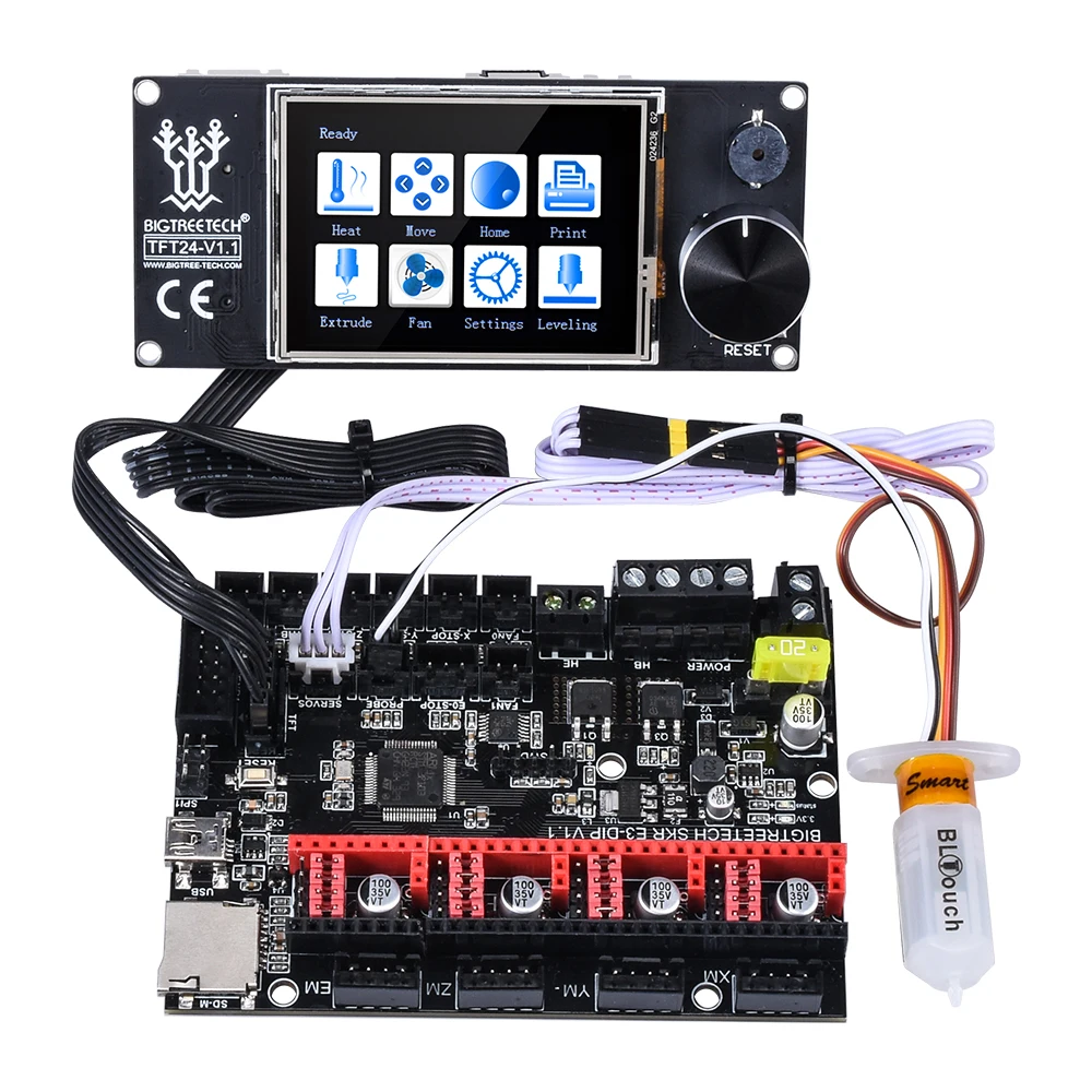 Плата BIGTREETECH SKR E3 DIP V1.1 с панелью TFT24 запчасти для 3D принтера Ender 3 5 PRO V1.3 TMC2208