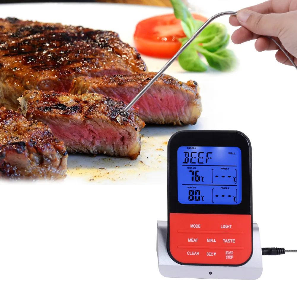 Wireless Barbecue Thermometer Electronic Household Kitchen Food Tools Digital Meat Probe BBQ Accessories | Дом и сад