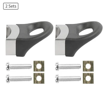 베이클라이트 냄비 손잡이 2 개, 금속 압력 팬 쿠커, 증기선 소스 쿠커 냄비, 짧은 측면 손잡이, 나사 교체 키트 포함