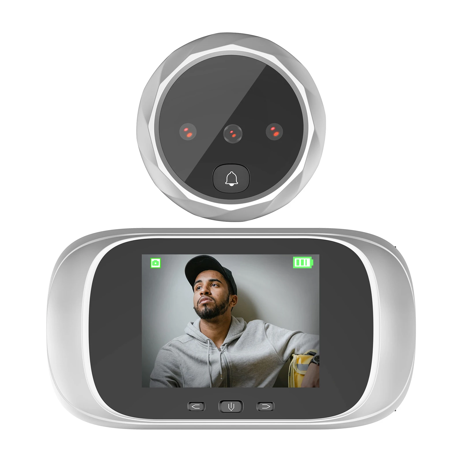 video intercom doorbell TakTark Digital Door Viewer Integrated Doorbell with Night Vision, Electronic Peephole with 2.8 inch LCD Screen door intercom system