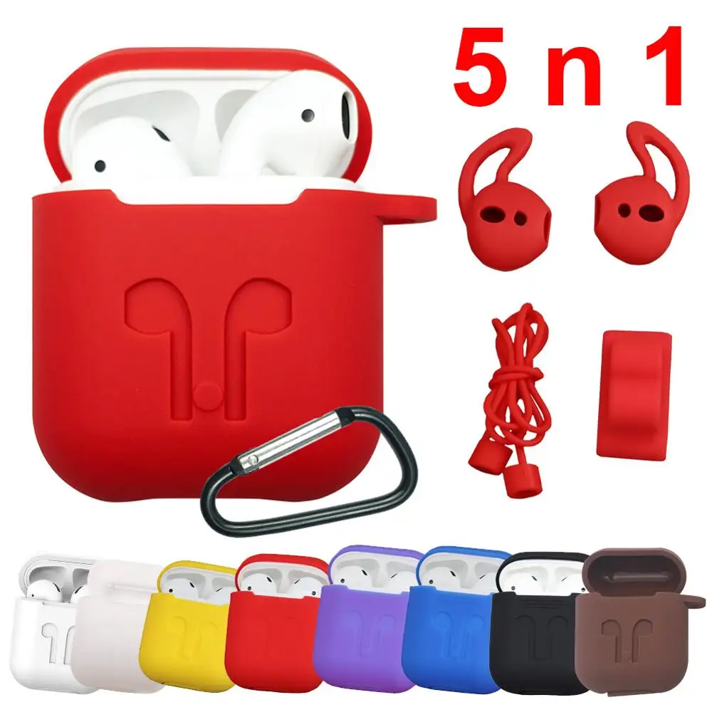 

5Pcs/Set Case for Airpods useful Protective Silicone Cover for airpod Case for Apple air pods accessories Shockproof skin
