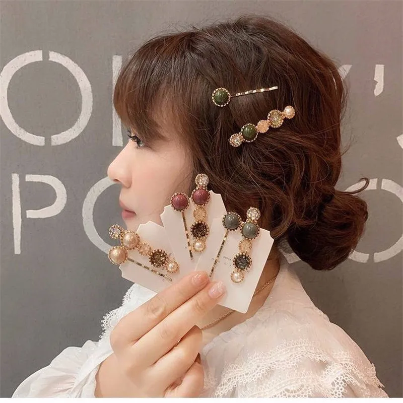 Horquillas Para El Pelo De Boda De Cristal Para Novia, Accesorios Para El Pelo De Boda Para Mujeres Y Ninas Paquete De 3