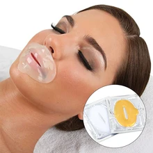 10 шт. кристальная с золотым коллагеном мембрана для губ, безусловно, сухая тусклая линия улыбки эффект сильное увлажнение увеличивает яркость