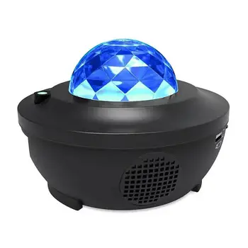 

110-220V LED Night Light Wave Sky Projector Blueteeth USB Voice Control Music Player