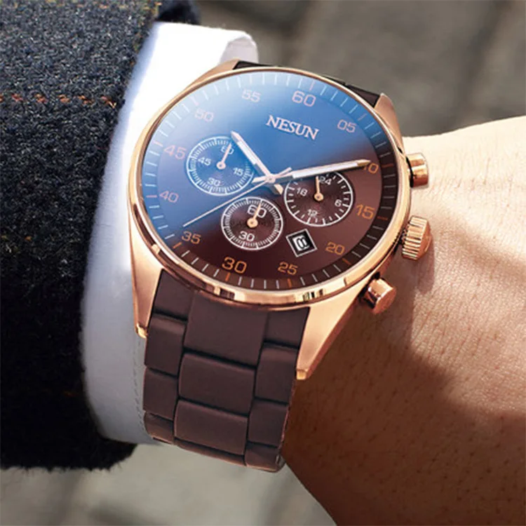 

Nesun Watch Men-Style Hot Selling Waterproof Top Grade MEN'S Quartz Watch Men's