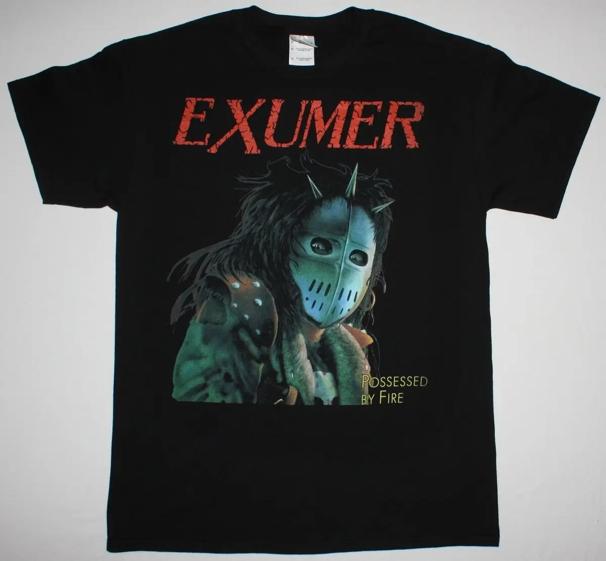 

EXUMER POSSESSED BY FIRE'86 THRASH ARTILLERY DARK ANGEL Razo r NEW BLACK T-SHIRT