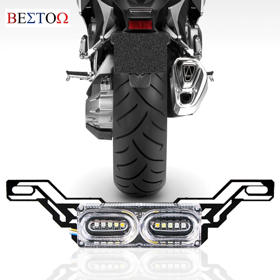 

Universal DC12V Motorcycle / Electric Vehicle New Strobe LED Brake Light Anti-rear Light Fog Lamp Frame Lamp for N1 N1s Honda
