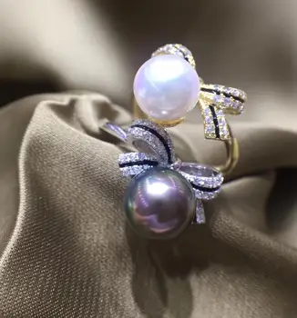 

Hot Classical 925 Silver Adjustable Ring Settings Base Findings Mountings Parts for Oyster Pearl Corals Jade Beads Stones