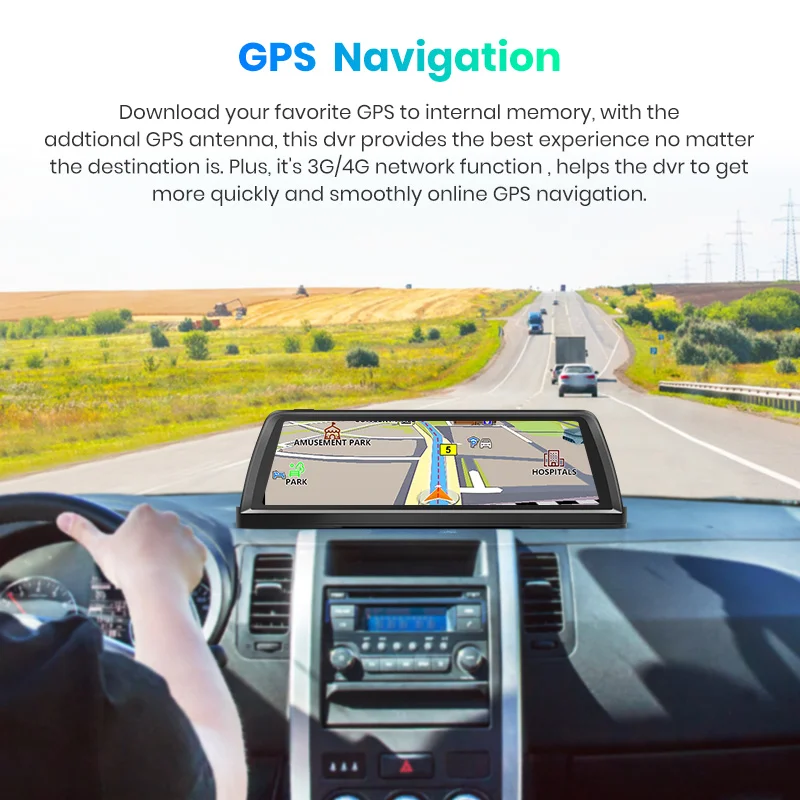 Автомобильный видеорегистратор Junsun 2 гб 32 Android Full HD 1080P 4G wi fi ADAS GPS навигация 4