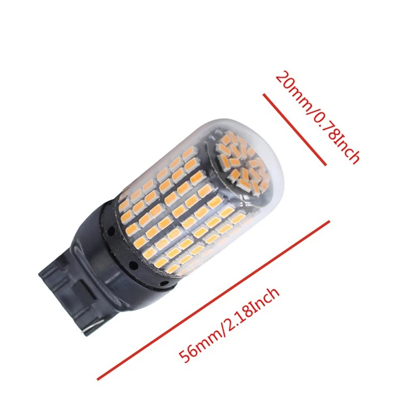 2Pcs ���� ���� Canbus T20 7440 W21W Wy21W 144-Smd �� ȸ�� ��ȣ�� ���� ���� �ƴ� ������ �÷��� T20 7440 Led ����