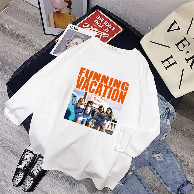 Футболка парная одежда странные вещи Harajuku Camiseta Feminina размера плюс XXXL белые футболки топы с принтом длинный рукав осень - Цвет: Picture2