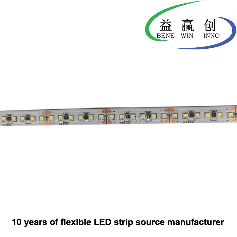 buy 100M Lot none waterproof 5 10mm wide led strip lights 2216 DC24V 19.2W M led light strip CRI 90 240leds M led ribbon for office
