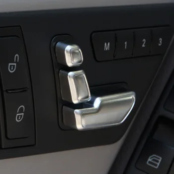 

Silver Cover Button For Mercedes-Benz E Class W212 ABS 6pcs Set Seat Trim Replaces Durable