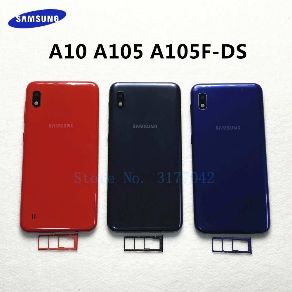 Задняя крышка батарейного отсека для SAMSUNG Galaxy A10 A105 A105F задняя пластиковая с