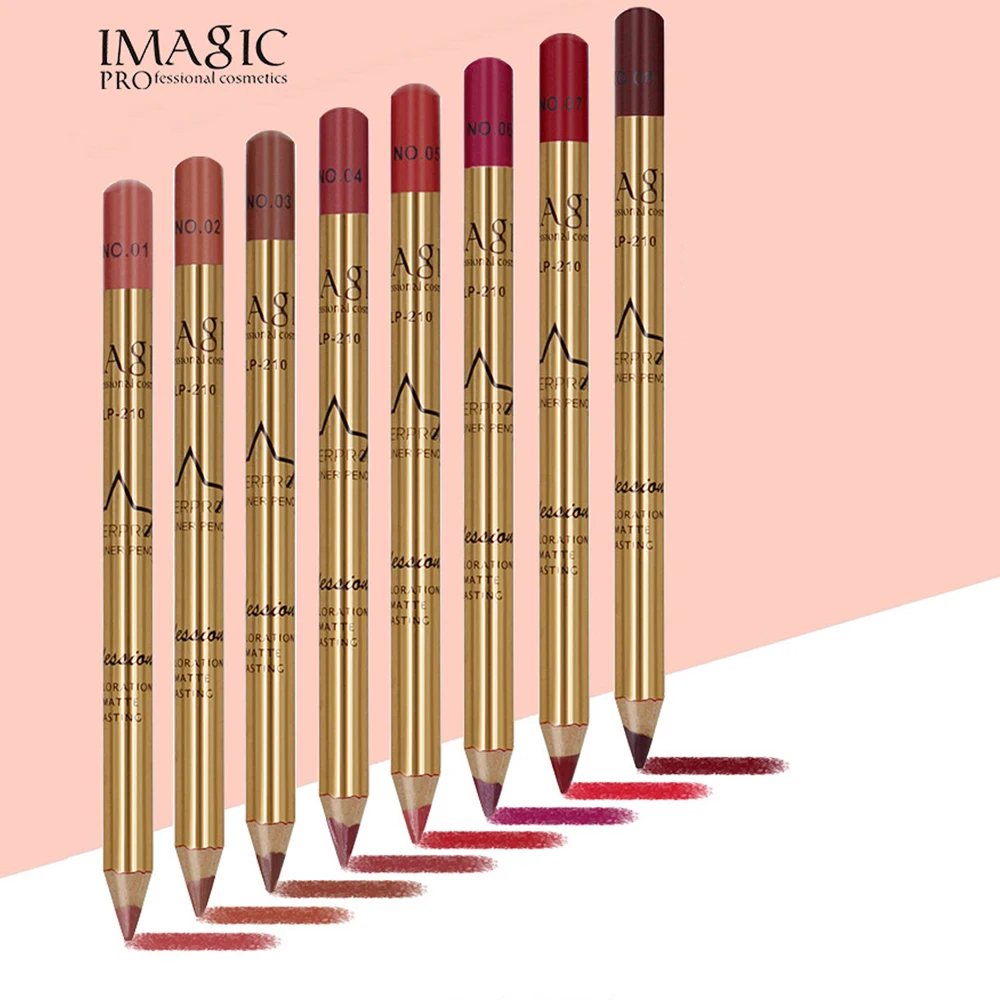 

Cosmetic Tool Beauty Lipliner Pencil Lip Liner 8Pcs/Set Waterproof Fashion Professional Lipstick