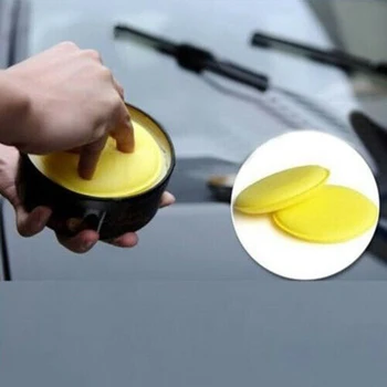 

12pcs Car Wax Polishing Waxing Foam Sponge Spray Pad Car Glass Cleaner Sponge 10*1.5cm Cleaning Tools Sponge