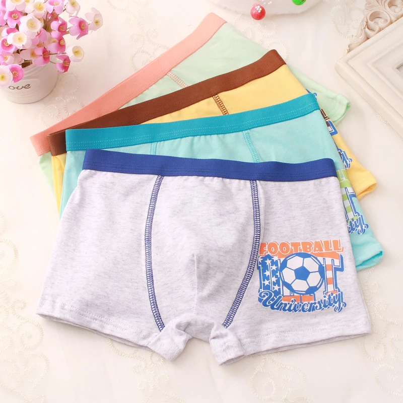 Pure Cotton Boys Boxer Underpants Big Childrens Panties Cozy Children's Underwear Middle and Small Children Panty Boy Shorts 048
