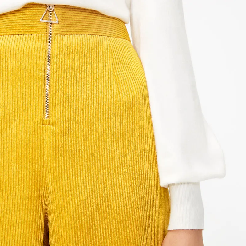 Vero Moda Новые поступления вельветовые на молнии широкие брюки капри для отдыха | 31836J536