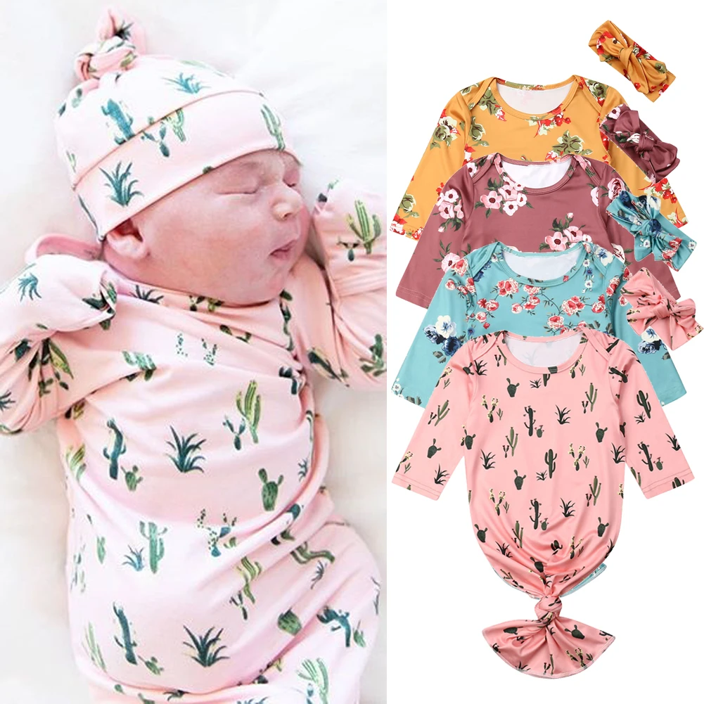 Одеяло для пеленания девочек и новорожденных, спальный мешок, муслиновые пеленки, упаковочные наборы повязок на голову
